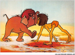 CAR-AAMP4-DISNEY-0319 - Mowgli Et L'elephant - Le Livre De La Jungle - WD 8/41 - Disneyland
