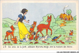 CAR-AAMP3-DISNEY-0263 - Blanche-Neige - Ses Amis De La Foret Attirent Blanche Neige Vers La Maison Des Nains - N°3 - Disneyland