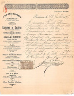 Facture.AM20596.Bordeaux.1897.Emile Brun.Salpêtrier.Nitrate De Potassium.Engrais Chimique.sel De La Gironde - 1800 – 1899