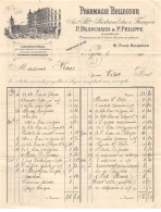 Facture.AM20700.Lyon.1912.P Blanchard & P Philippe.Pharmacie Bellecour - 1900 – 1949