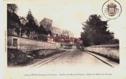 CPA PONS - CHARENTE MARITIME - AVENUE DE L'ANCIEN CHATEAU - Angoulins