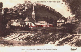 CPA SAINT FLOUR - CANTAL - VUE PRISE DES BORDS DE L'ANDER - Saint Flour