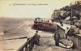 CPA VILLERVILLE - CALVADOS - LA PLAGE A MARAIS HAUTE - Villerville