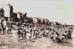 CPSM SAINT AUBIN SUR MER - CALVADOS - LA PLAGE - Saint Aubin