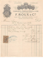 Facture.AM24247.Paris.1881.F Roux.Ebenisterie De Luxe.Timbre - 1800 – 1899