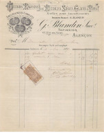 Facture.AM24241.Alençon.1897.G Blandin.Meubles.Sièges.Glaces.Tapis - 1800 – 1899