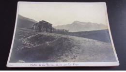 Photographie Sur Carton . 2moi10322 . Savoie .chalet De La Torra Route De La Loza.militaire.18 X 13 Cm. - Guerra, Militares