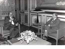 Photo De Presse.AM21184.24x18 Cm Environ.1991.François Mitterrand.docteur Cornelio Sommaruga.Croix Rouge - Personnes Identifiées