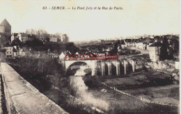 CPA SEMUR - COTE D'OR - LE PONT JOLY - Semur