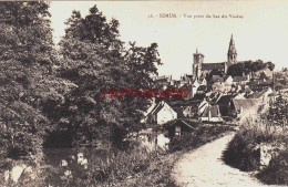 CPA SEMUR - COTE D'OR - VUE PRISE DU BAS DU VIADUC - Semur