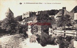 CPA CHATEAUNEUF SUR CHER - CHER - LE CHATEAU ET LE DEVERSOIR - Chateauneuf Sur Cher