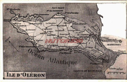 CPA ILE D'OLERON - CHARENTE MARITIME - CARTE - Ile D'Oléron