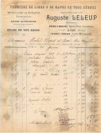 Facture.AM24180.Lyon.1908.Auguste Leleup.Limes.Râpes.Acier - 1900 – 1949