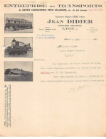 Facture.AM24559.Lyon.1940.Jean Didier.Entreprise De Transports.Chaudronnerie.pièces Mécaniques - 1900 – 1949