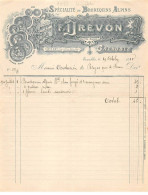 Facture.AM24480.Grenoble.1910.F Drevon.Brodequins Alpins - 1900 – 1949