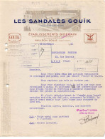 Facture.AM24468.Mauléon Soule.1951.Les Sandales Gouik - 1950 - ...