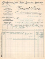 Facture.AM24156.Chambon-Feugerolles.1934.Vincent Frères.Limes.Rapes.Scies à Bois.Outil - 1900 – 1949