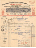 Facture.AM24149.Paris.1929.Fremy.Navarre.Compagnie Centrale Des Emeris - 1900 – 1949