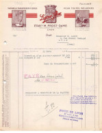 Facture.AM24122.Lyon.1946.M Prost-Dame.Lyon Flex.Machines à Transmission Flexible.industrie - 1900 – 1949