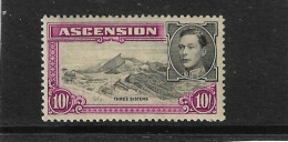 ASCENSION 1938 10s SG 47 PERF 13½ UNMOUNTED MINT Cat £120 - Ascensione