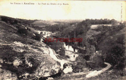 CPA ANZEME - CREUSE - LE PONT DU DIABLE ET LA ROUTE - Sonstige & Ohne Zuordnung