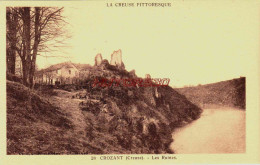 CPA CROZANT - CREUSE - LES RUINES - Crozant