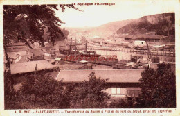 CPA SAINT BRIEUC - COTES D'ARMOR - VUE DU BASSIN A FLOT - Saint-Brieuc