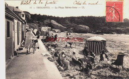 CPA TREGASTEL - COTES D'ARMOR - LA PLAGE SAINTE ANNE - Trégastel