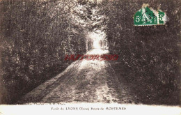 CPA LYONS LA FORET - EURE - LA FORET ROUTE DE MORTEMER - Lyons-la-Forêt