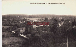 CPA LYONS LA FORET - EURE - VUE PANORAMIQUE - Lyons-la-Forêt