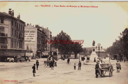 CPA VALENCE - DROME - PLACE MADIER DE MONTJAU - ATTELAGE - Valence