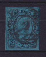 Sachsen 1855 König Johann I. 2 Neugroschen  Mi.-Nr. 10a Gestempelt - Sachsen