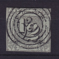 Thurn Und Taxis 1/2 Silbergroschen 1852 Mi.-Nr. 3 Mit Nummern-O 29 Hanau - Usados