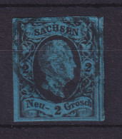 Sachsen 1852 König Friedrich August II. 2 Neugroschen  Mi.-Nr. 7 Gestempelt - Saxe