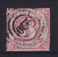Thurn Und Taxis 3 Kreuzer 1865  Mi.-Nr. 42 Gestempelt - Usati