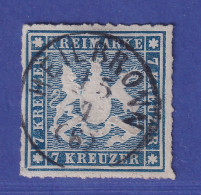 Württemberg 1868 Wappen 7 Kreuzer Mi.-Nr. 35a O HEILBRONN - Oblitérés