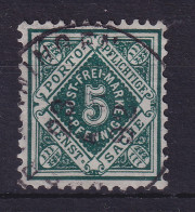 Württemberg 1890 Dienstmarke Wertziffer 5 Pfennig Mi.-Nr. 103b Gestempelt - Usados