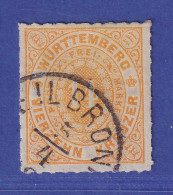 Württemberg 1869 Wertziffer 14 Kreuzer Mi.-Nr. 41 O HEILBRONN - Gebraucht