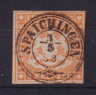 Württemberg 1857 Wappen 3 Kreuzer Mi.-Nr. 7a O SPAICHINGEN - Usados