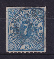 Württemberg 1869 Wertziffer 7 Kreuzer Mi.-Nr. 39a Gestempelt - Usati