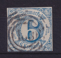 Thurn Und Taxis 6 Kreuzer 1862  Mi.-Nr. 33IA  Gestempelt - Used