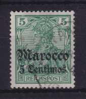 Deutsche Post In Marokko 1905  Mi.-Nr. 20 Gestempelt - Marokko (kantoren)