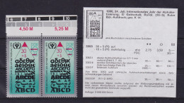 DDR 1990 Alphabetisierung Mi.-Nr. 3353 I (verkürzter Roter Aufdruckbalken) ** - Nuovi