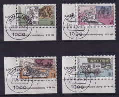 DDR 1990 Postwesen Mi.-Nr.3354-57 Eckrandstücke UL Mit Druckvermerk O BERLIN 12  - Used Stamps