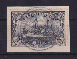 Dt. Kolonien Karolinen 1905 Mi.-Nr. 18 M. Dienstsiegelentwertung Ponape Briefst. - Isole Caroline