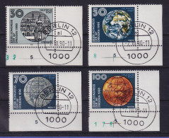 DDR 1990 IAF-Kongress Mi.-Nr. 3360-3363 Eckrandstk. UR O BERLIN 12 (Berlin/West) - Used Stamps