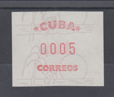 Cuba / Kuba  ATM Freimarke Briefmarkenbörse Sindelfingen 1984, Mi.-Nr. 3 ** - Frankeervignetten (Frama)