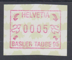 Schweiz 1995, FRAMA-Sonder-ATM BASLER TAUBE '95 , Mi-Nr. 6 ** - Sellos De Distribuidores