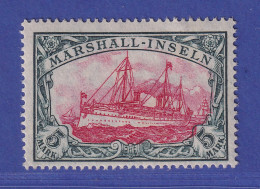 Dt. Kolonien Marshall-Inseln 1916  5 Mark  Mi.-Nr. 27AI Postfrisch ** - Islas Marshall