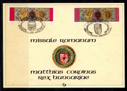 BE   2492 HK   ---  Histoire : Missale Romanum  /  Commun Avec La Hongrie - Cartoline Commemorative - Emissioni Congiunte [HK]